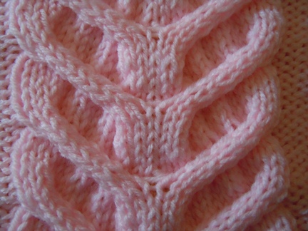 Ornamental Cable knitting pattern